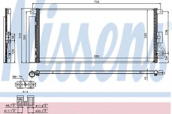 Конденсатор, кондиціонер NISSENS 940390