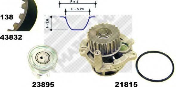 MAPCO 41832 Водяний насос + комплект зубчастого ременя