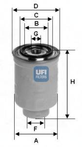 UFI 2441300 Топливный фильтр