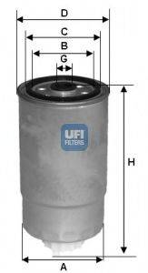 UFI 24H2O05 Топливный фильтр
