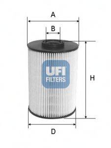 Топливный фильтр UFI 26.037.00