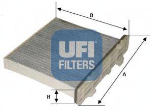 Фильтр, воздух во внутренном пространстве UFI 54.147.00