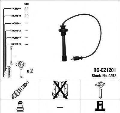 Комплект дротів запалення NGK 0352