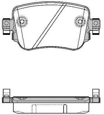 Комплект тормозных колодок, дисковый тормоз ROADHOUSE 21549.08