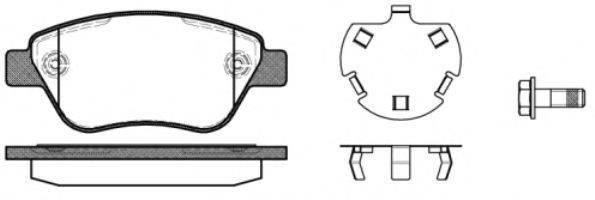 Комплект тормозных колодок, дисковый тормоз ROADHOUSE 2858.30