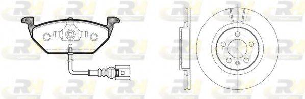 Комплект тормозов, дисковый тормозной механизм ROADHOUSE 8633.01