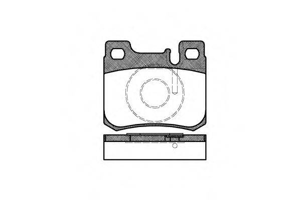 Комплект тормозных колодок, дисковый тормоз REMSA 0157.20