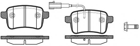 Комплект тормозных колодок, дисковый тормоз REMSA 1450.02