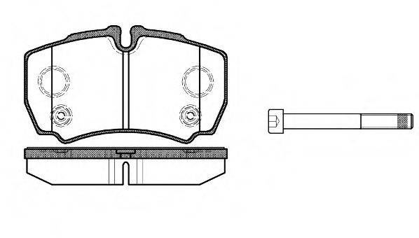 Комплект тормозных колодок, дисковый тормоз REMSA 0849.10