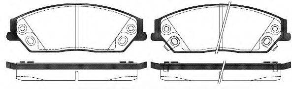 Комплект тормозных колодок, дисковый тормоз REMSA 1467.02