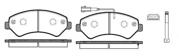 Комплект тормозных колодок, дисковый тормоз REMSA 1275.12