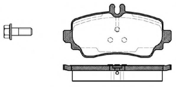 Комплект тормозных колодок, дисковый тормоз REMSA 0650.00