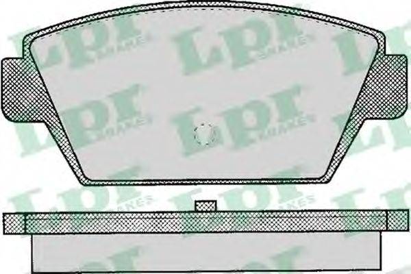 Комплект тормозных колодок, дисковый тормоз LPR 05P044