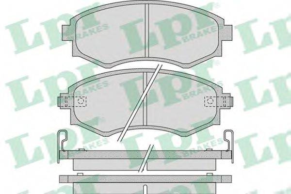 Комплект тормозных колодок, дисковый тормоз LPR 05P1097