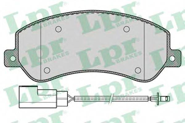 Комплект тормозных колодок, дисковый тормоз LPR 05P1260