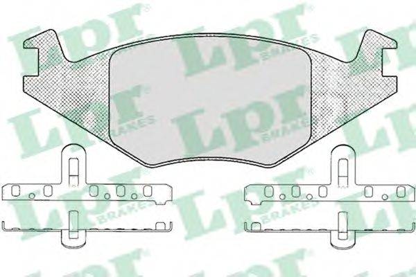 LPR 05P223 Комплект тормозных колодок, дисковый тормоз