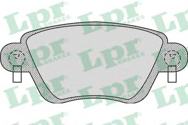 Комплект тормозных колодок, дисковый тормоз LPR 05P897