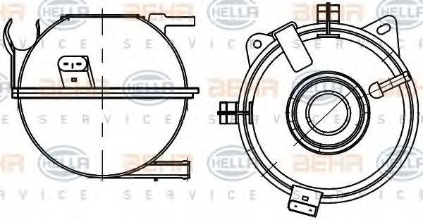 HELLA 8MA376705351 Компенсаційний бак, що охолоджує рідину