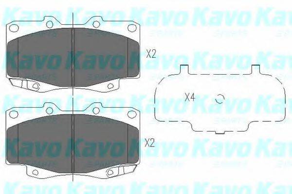 Комплект тормозных колодок, дисковый тормоз KAVO PARTS KBP-9096