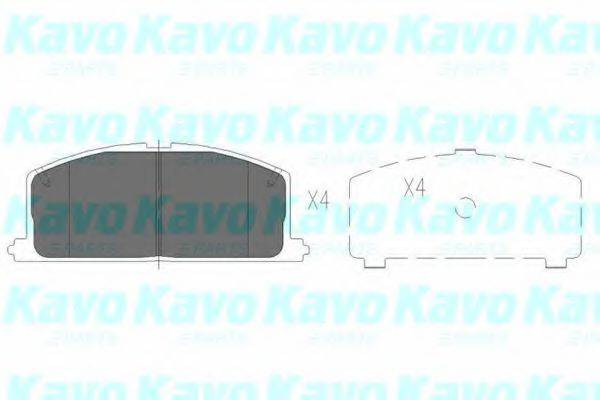 Комплект гальмівних колодок, дискове гальмо KAVO PARTS KBP-9109