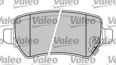 Комплект гальмівних колодок, дискове гальмо VALEO 597385