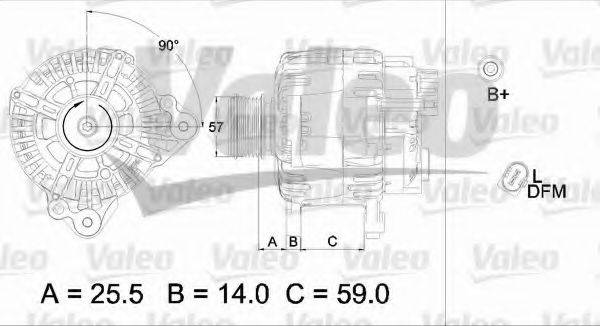 VALEO 437454 Генератор