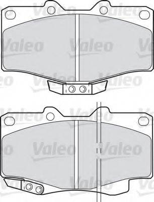 VALEO 598393 Комплект тормозных колодок, дисковый тормоз