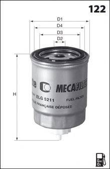 Топливный фильтр MECAFILTER ELG5246