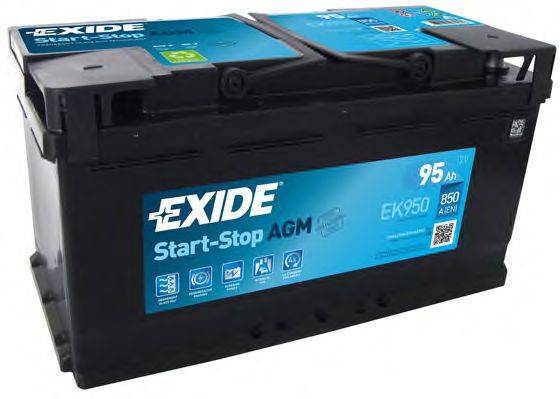 Стартерная аккумуляторная батарея; Стартерная аккумуляторная батарея EXIDE EK950