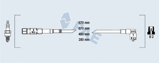 FAE 85879 Комплект дротів запалення