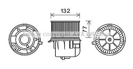 Електродвигун, вентиляція салону AVA QUALITY COOLING FD8572