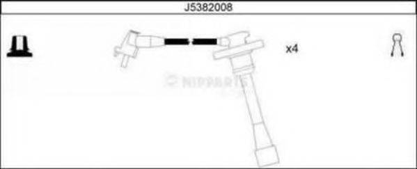 Комплект дротів запалення NIPPARTS J5382008