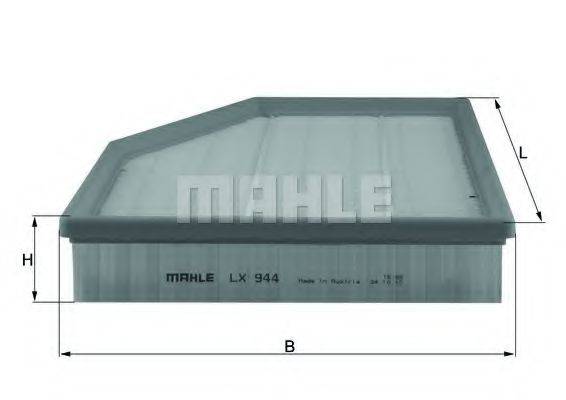 Повітряний фільтр MAHLE ORIGINAL LX 944