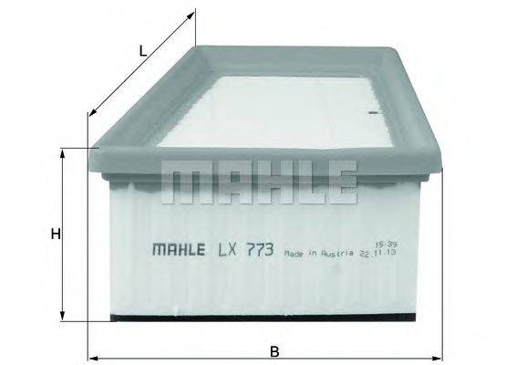 Воздушный фильтр MAHLE ORIGINAL LX 773
