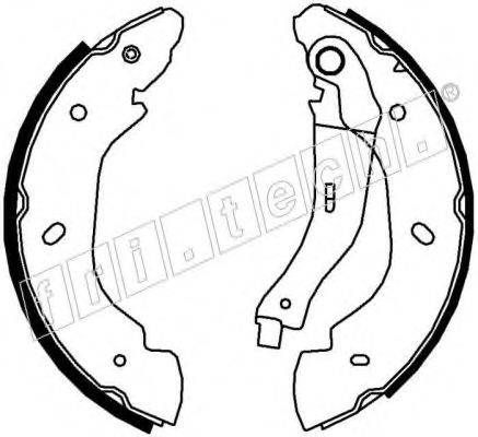 FRI.TECH. 1040148 Комплект гальмівних колодок