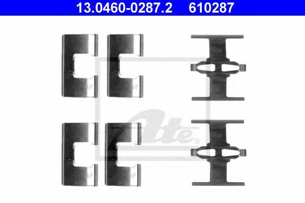 Комплектуючі, колодки дискового гальма ATE 13.0460-0287.2