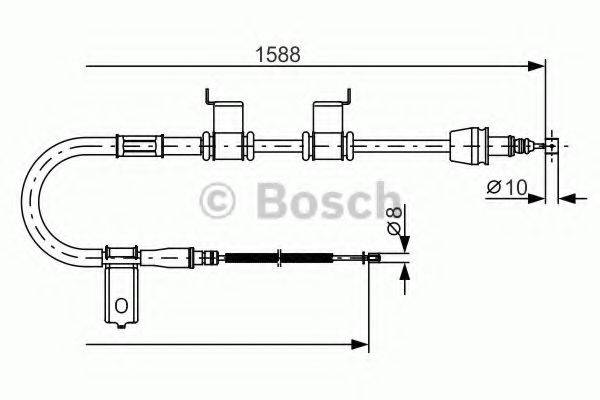 BOSCH 1987482358 Трос, стоянкова гальмівна система
