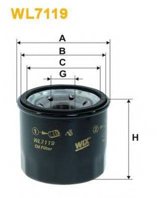 Масляний фільтр WIX FILTERS WL7119