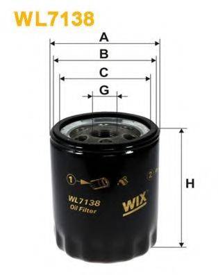 Масляний фільтр WIX FILTERS WL7138