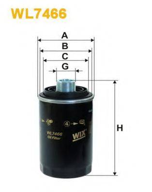 Масляний фільтр WIX FILTERS WL7466
