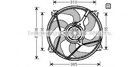 PRASCO CN7530 Вентилятор, охлаждение двигателя
