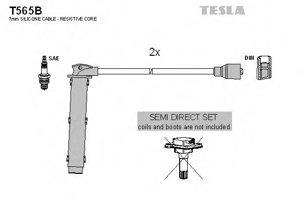 Комплект проводов зажигания TESLA T565B