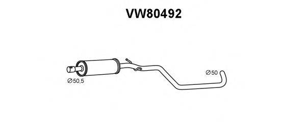 VENEPORTE VW80492 Передглушувач вихлопних газів