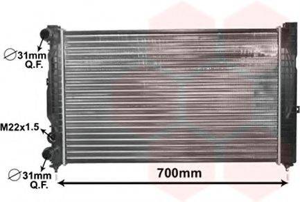 Радиатор, охлаждение двигателя VAN WEZEL 03002123