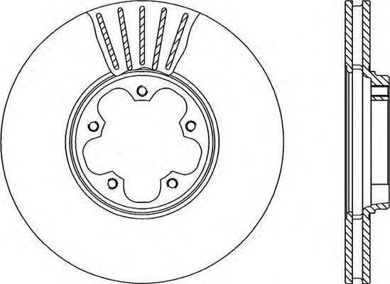 OPEN PARTS BDA194720 гальмівний диск