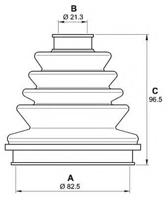 OPEN PARTS SJK724400 Комплект пильника, приводний вал