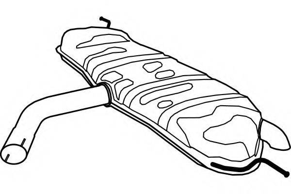 FENNO P7584 Глушник вихлопних газів кінцевий