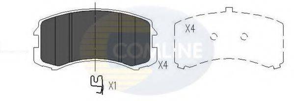 Комплект тормозных колодок, дисковый тормоз COMLINE CBP06061