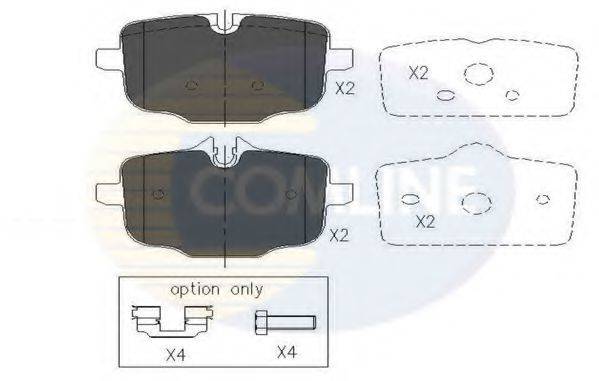 Комплект тормозных колодок, дисковый тормоз COMLINE CBP06072