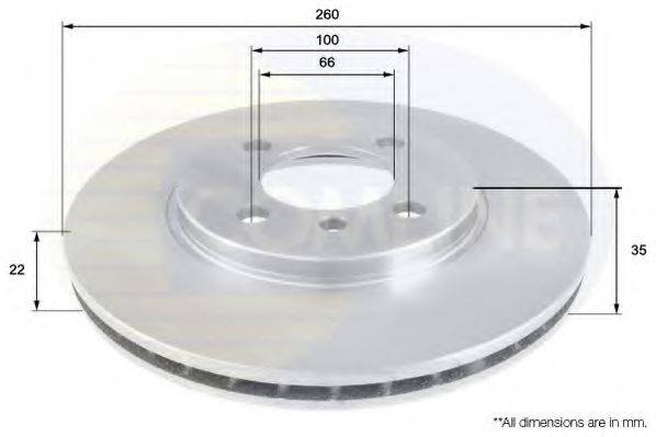 Тормозной диск COMLINE ADC1709V